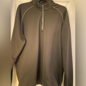 Olive Green Greg Norman Golf Quarter-Zip Pullover